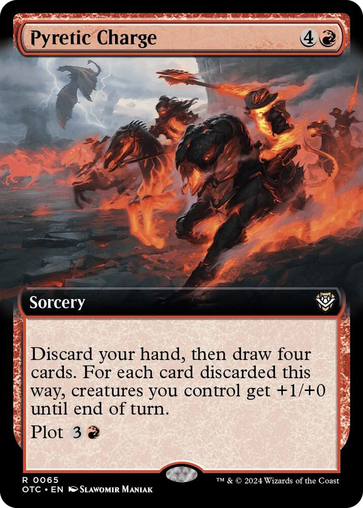 0065 Pyretic Charge (Extended Art) R Commander: Outlaws of Thunder Junction