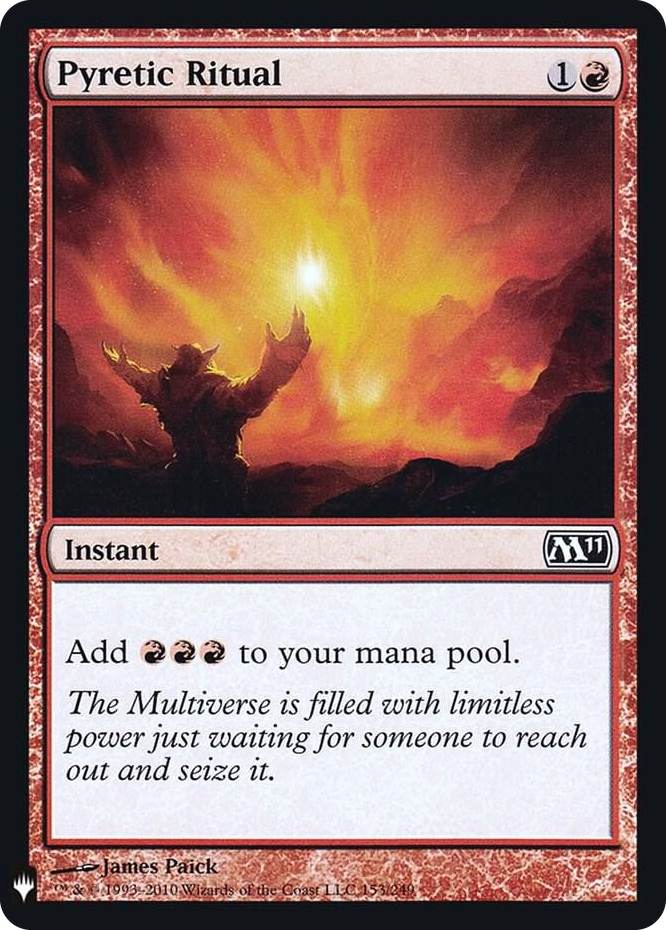 Pyretic Ritual #153 C - The List Reprints Pokemon card