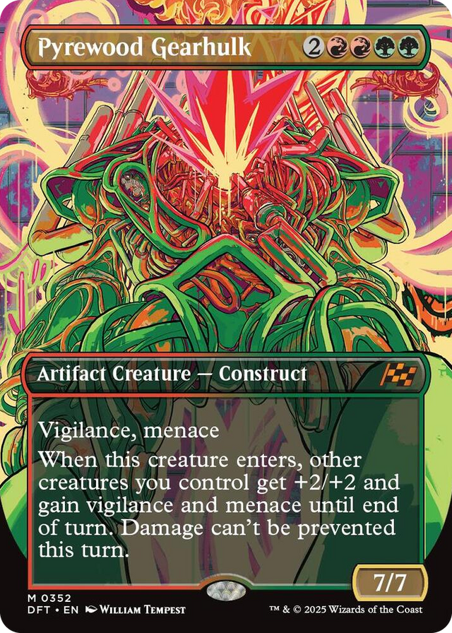 0352 Pyrewood Gearhulk (Borderless) M Aetherdrift