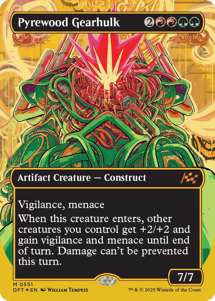 0551 Pyrewood Gearhulk (Borderless) (First-Place Foil) M Aetherdrift