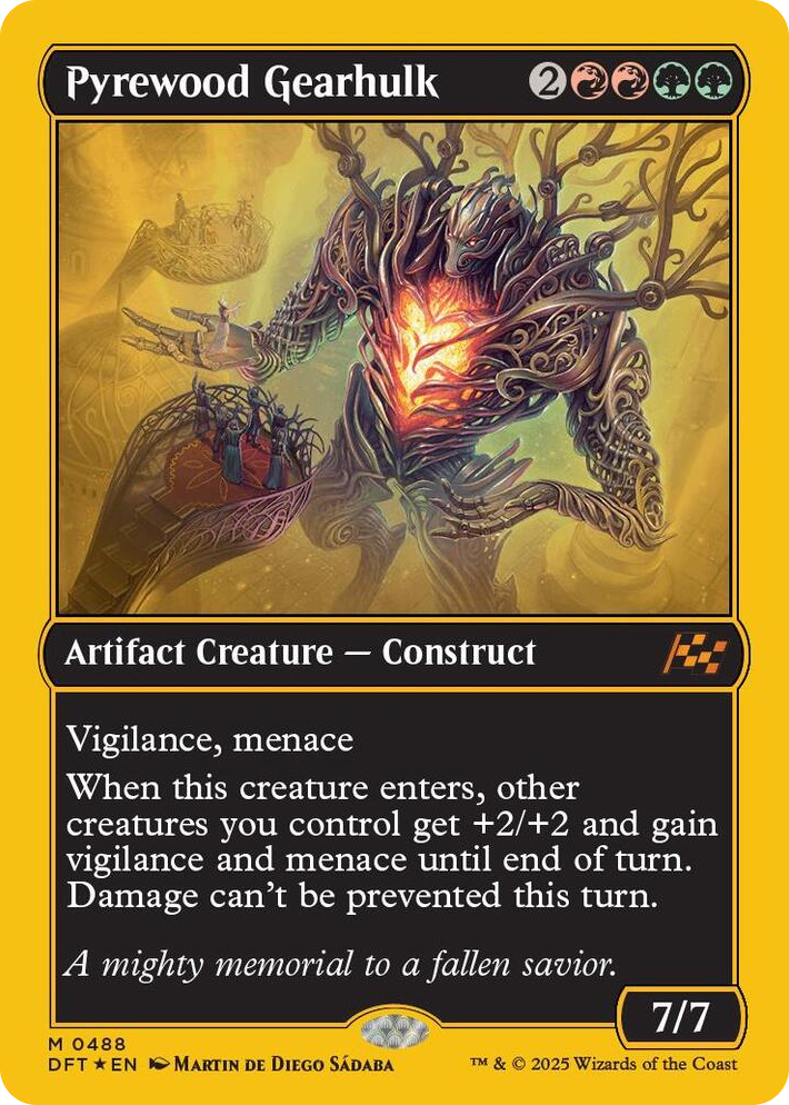 0488 Pyrewood Gearhulk (First-Place Foil) M Aetherdrift