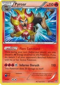 0012 Pyroar - 12/119 (XY Phantom Forces) Rare Deck Exclusives