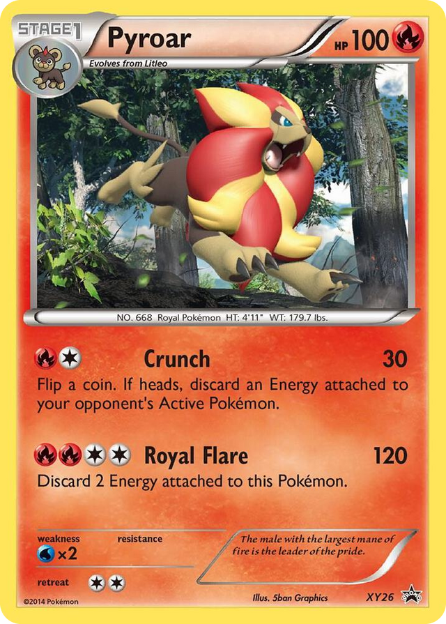 XY026 Pyroar - XY26 Promo XY Promos