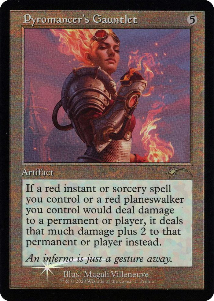 Pyromancer's Gauntlet (Retro Frame) #1 P - Media Promos Pokemon card