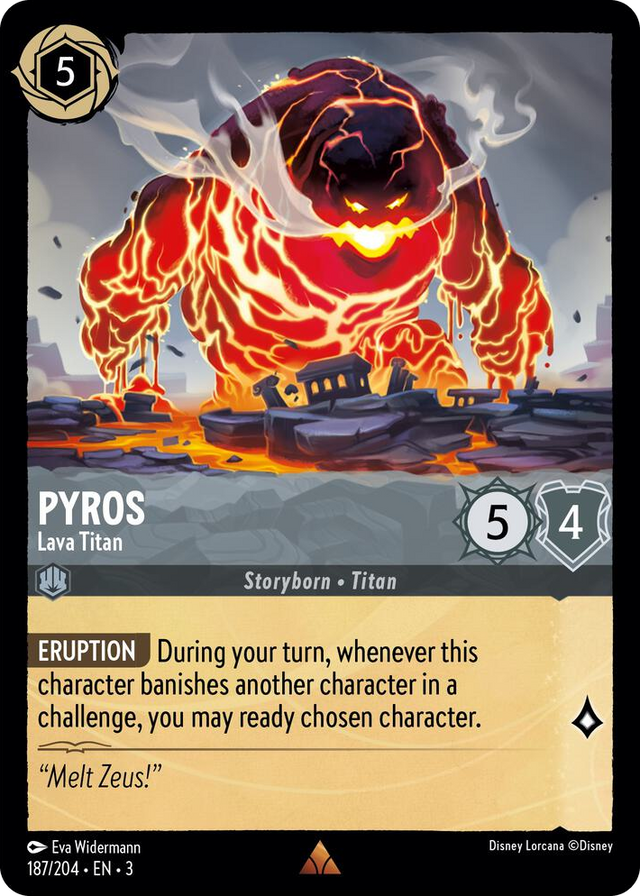 0187 Pyros - Lava Titan Rare Into the Inklands
