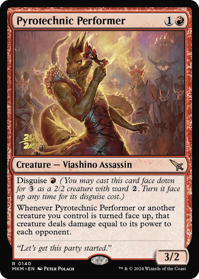 0140 Pyrotechnic Performer R Prerelease Cards