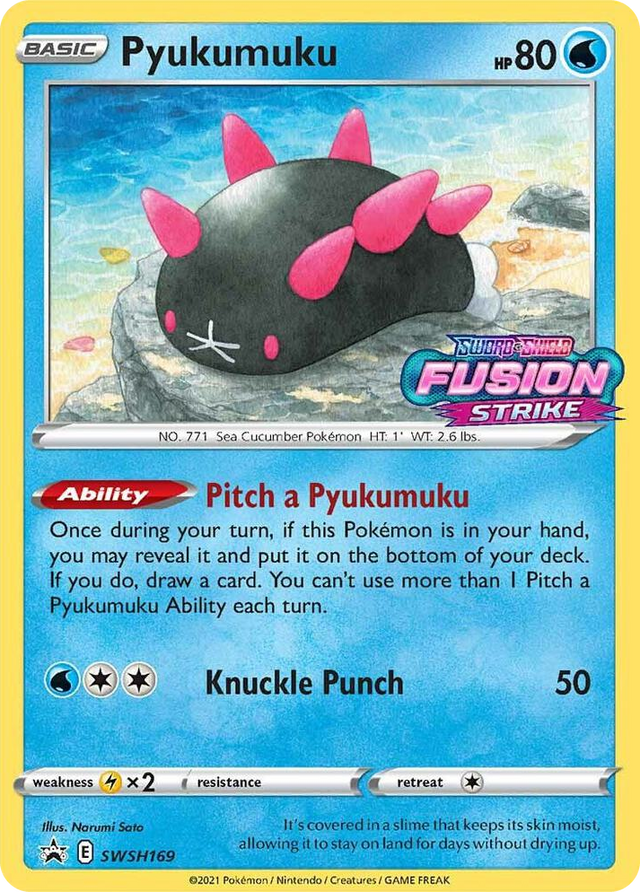 0169 Pyukumuku - SWSH169 (Prerelease) Promo Sword & Shield Promo Cards