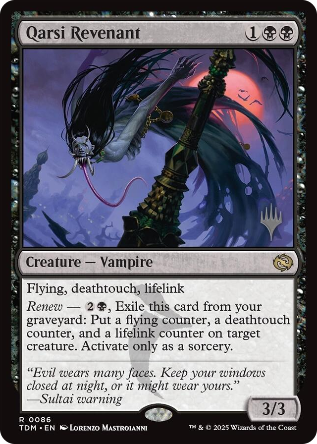 Qarsi Revenant #86 R - Promo Pack: Tarkir: Dragonstorm Pokemon card