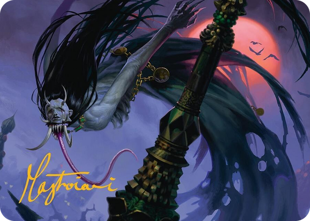 0012 Qarsi Revenant Art Card (12/54) (Gold-Stamped Signature) S Art Series: Tarkir: Dragonstorm