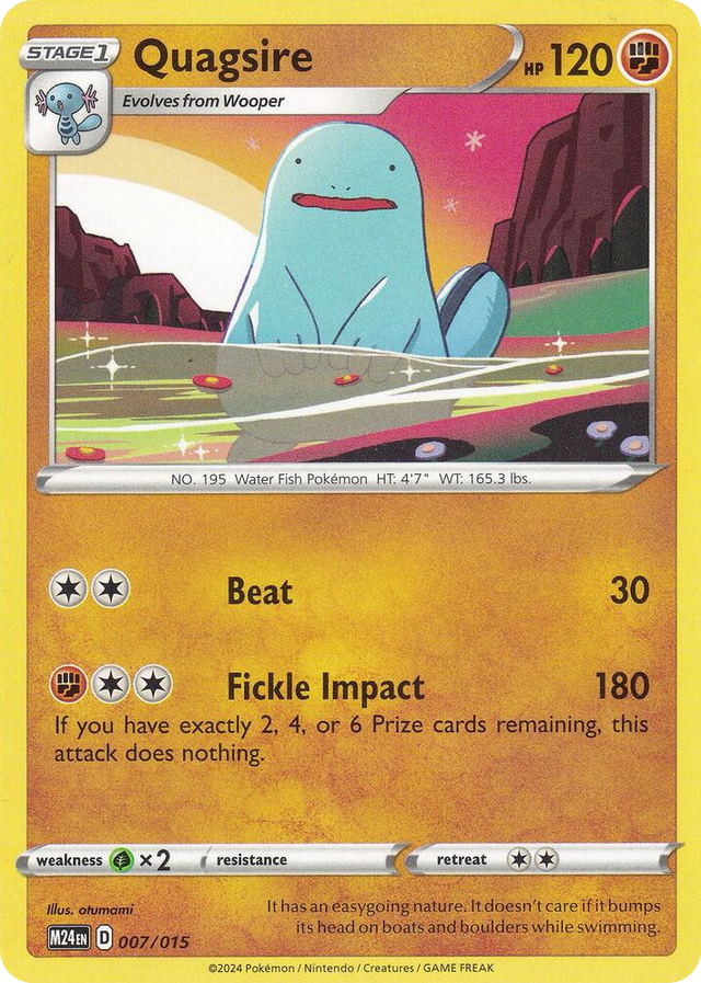 0007 Quagsire Promo McDonald's Promos 2024