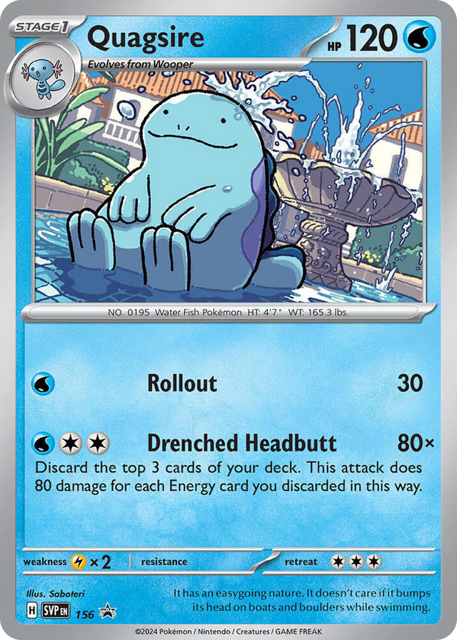 0156 Quagsire - 156 Promo Scarlet & Violet Promo Cards