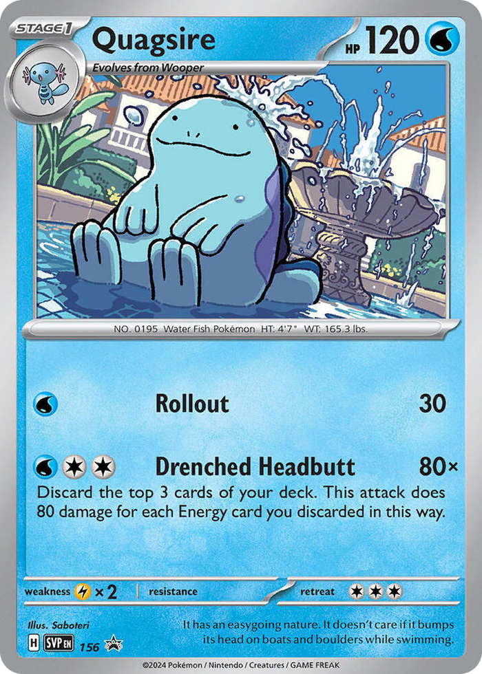 0156 Quagsire - 156 Promo Scarlet & Violet Promo Cards