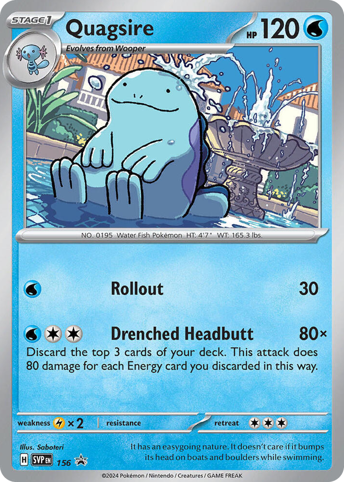 0156 Quagsire - 156 Promo Scarlet & Violet Promo Cards