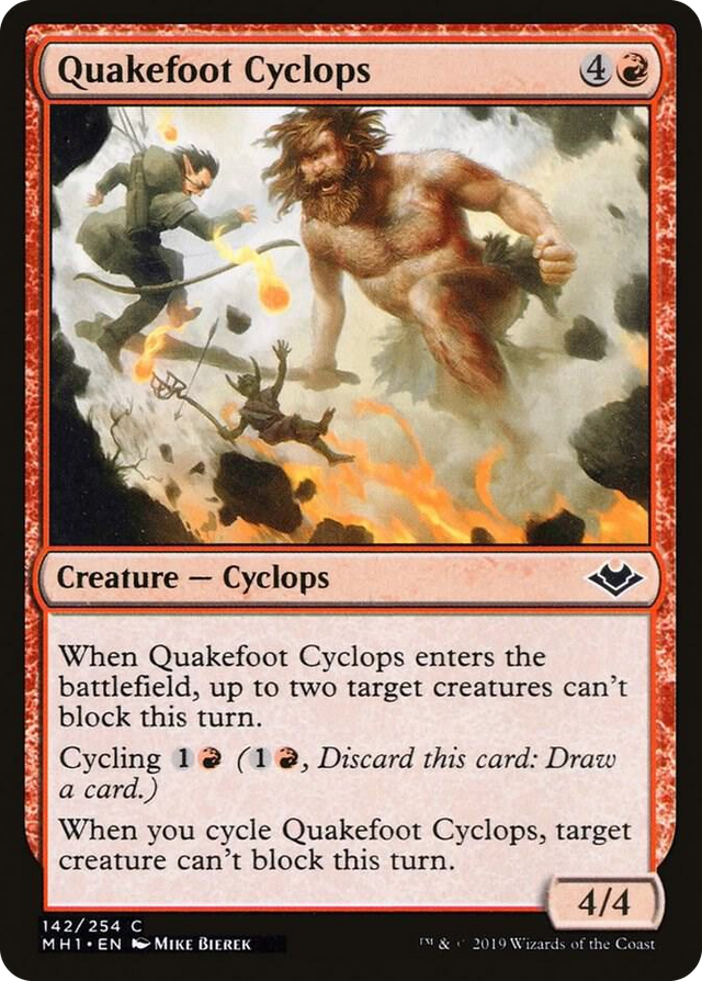 0142 Quakefoot Cyclops C Modern Horizons