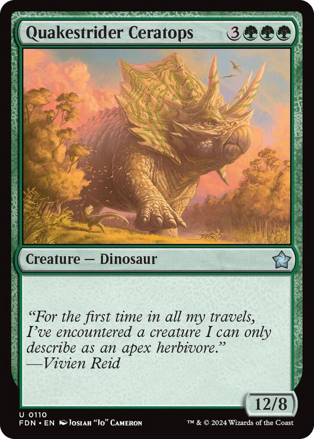 0110 Quakestrider Ceratops U Foundations