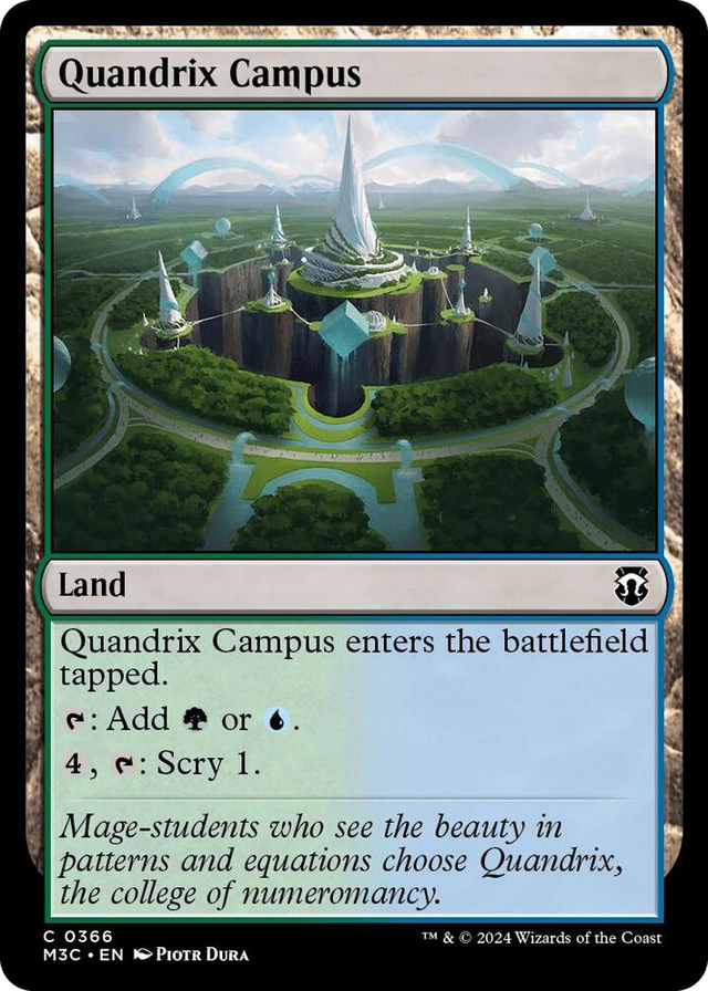 0366 Quandrix Campus C Commander: Modern Horizons 3