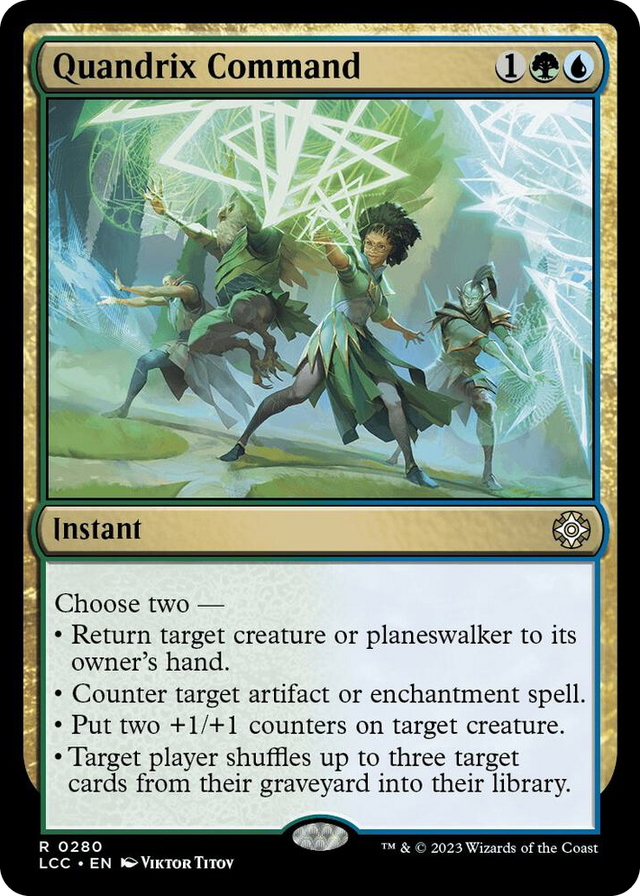 0280 Quandrix Command R Commander: The Lost Caverns of Ixalan