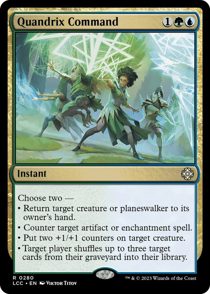 Quandrix Command #280 R - Commander: The Lost Caverns of Ixalan Pokemon card