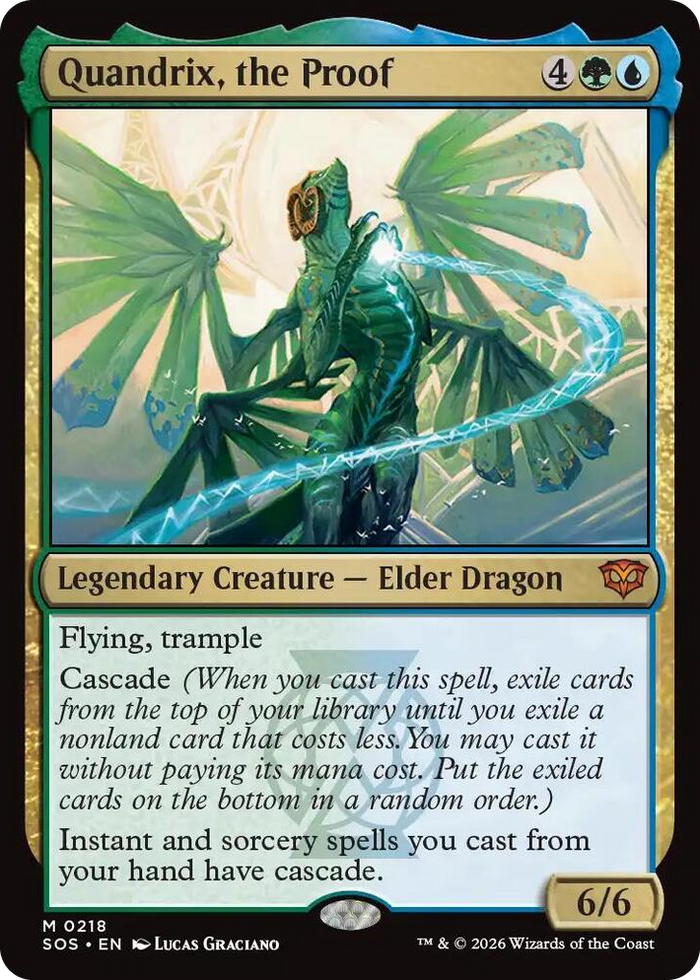 Quandrix, the Proof #218 M - Secrets of Strixhaven Pokemon card