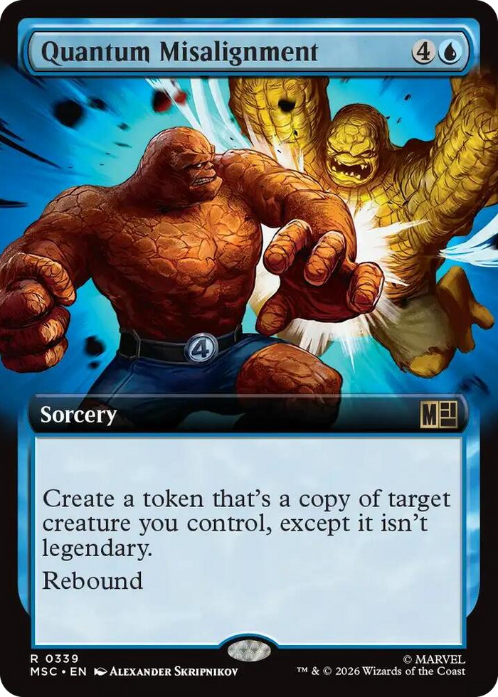 Quantum Misalignment (Extended Art) #339 R - Commander: Marvel Super Heroes Pokemon card