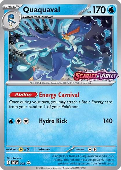 0005 Quaquaval - 005 (Prerelease) Promo Scarlet & Violet Promo Cards