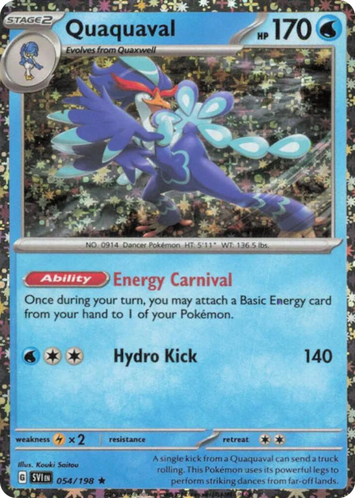 0054 Quaquaval - 054/198 (Sparkle Holo) Promo Miscellaneous Cards & Products