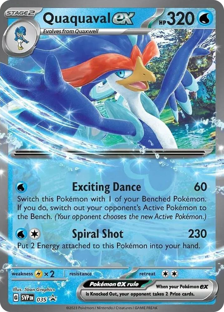 0035 Quaquaval ex - 035 Promo Scarlet & Violet Promo Cards