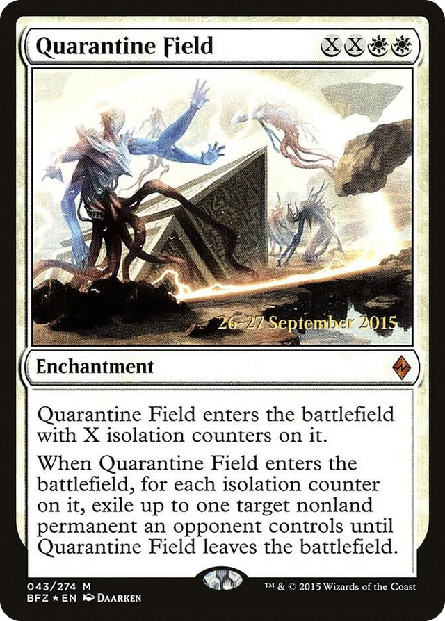 0043 Quarantine Field M Prerelease Cards