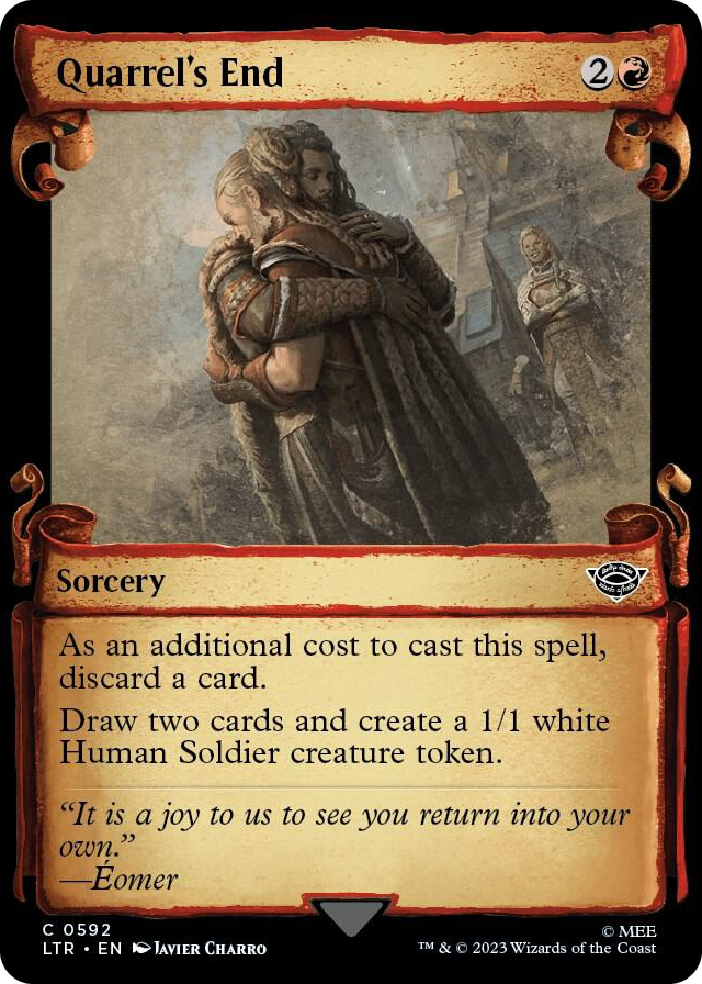 Quarrel's End (Showcase Scrolls) #592 C - Universes Beyond: The Lord of the Rings: Tales of Middle-earth Pokemon card