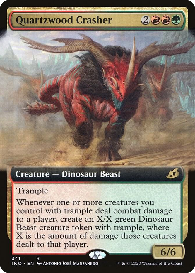 0341 Quartzwood Crasher (Extended Art) R Lair of Behemoths
