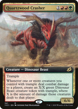 0341 Quartzwood Crasher (Extended Art) R Lair of Behemoths