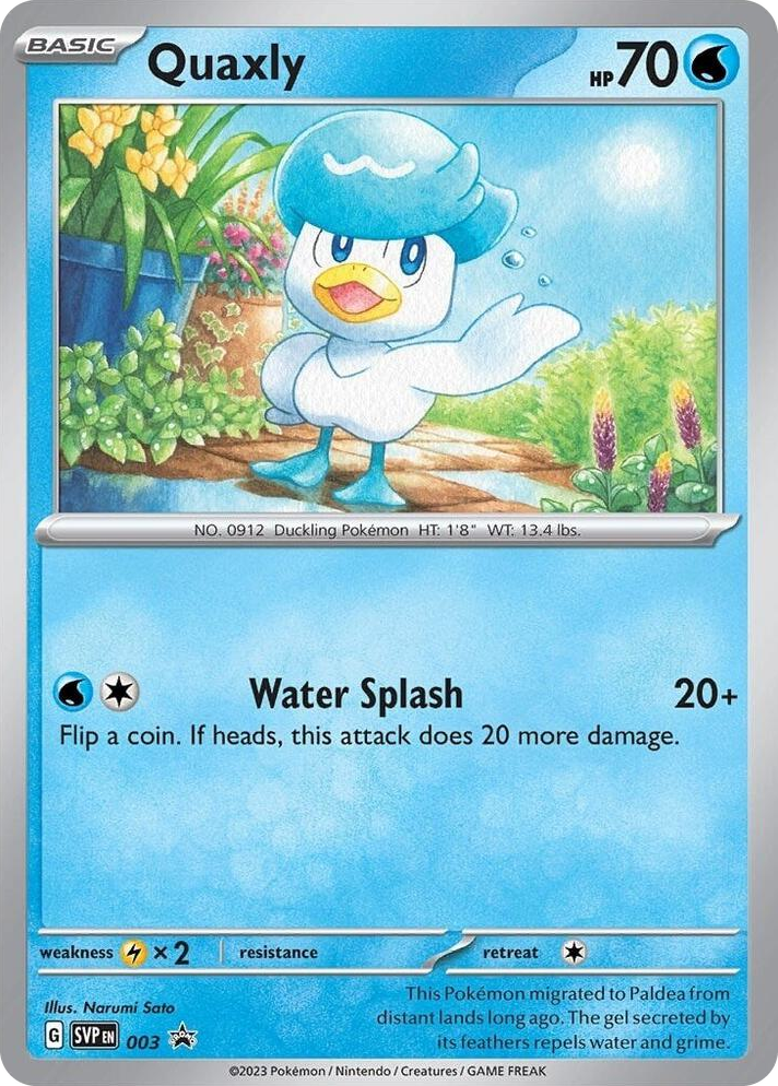 0003 Quaxly - 003 Promo Scarlet & Violet Promo Cards