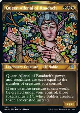 0350 Queen Allenal of Ruadach (Textured Foil) U Dominaria United
