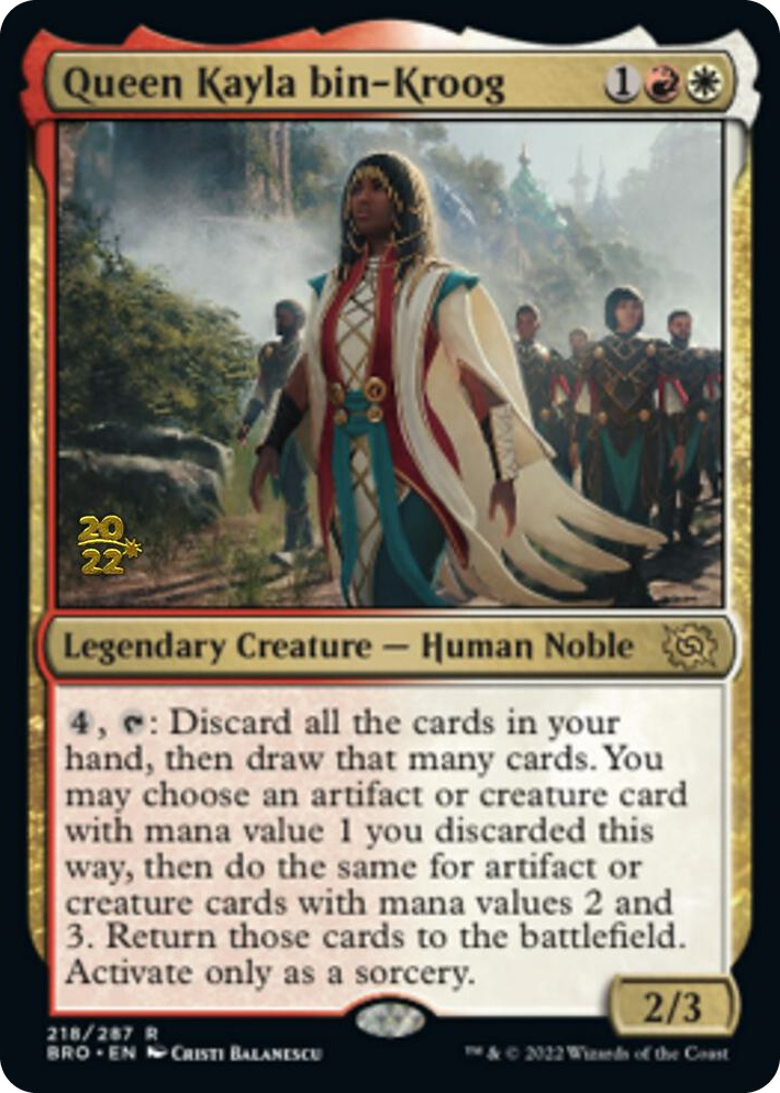 0218 Queen Kayla bin-Kroog R Prerelease Cards