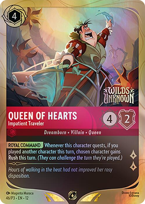 0046 Queen of Hearts - Impatient Traveler Promo Disney Lorcana Promo Cards