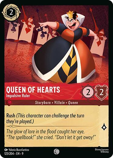 0123 Queen of Hearts - Impulsive Ruler Common Fabled