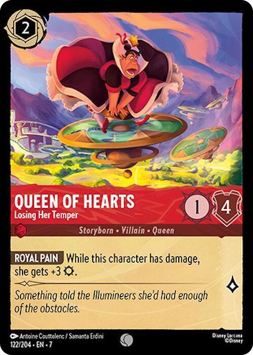 0122 Queen of Hearts - Losing Her Temper Common Archazia's Island