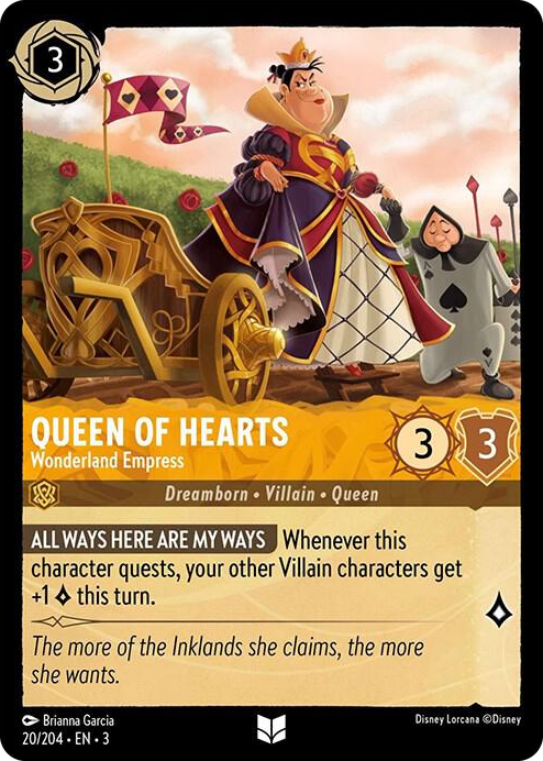 0020 Queen of Hearts - Wonderland Empress Uncommon Into the Inklands