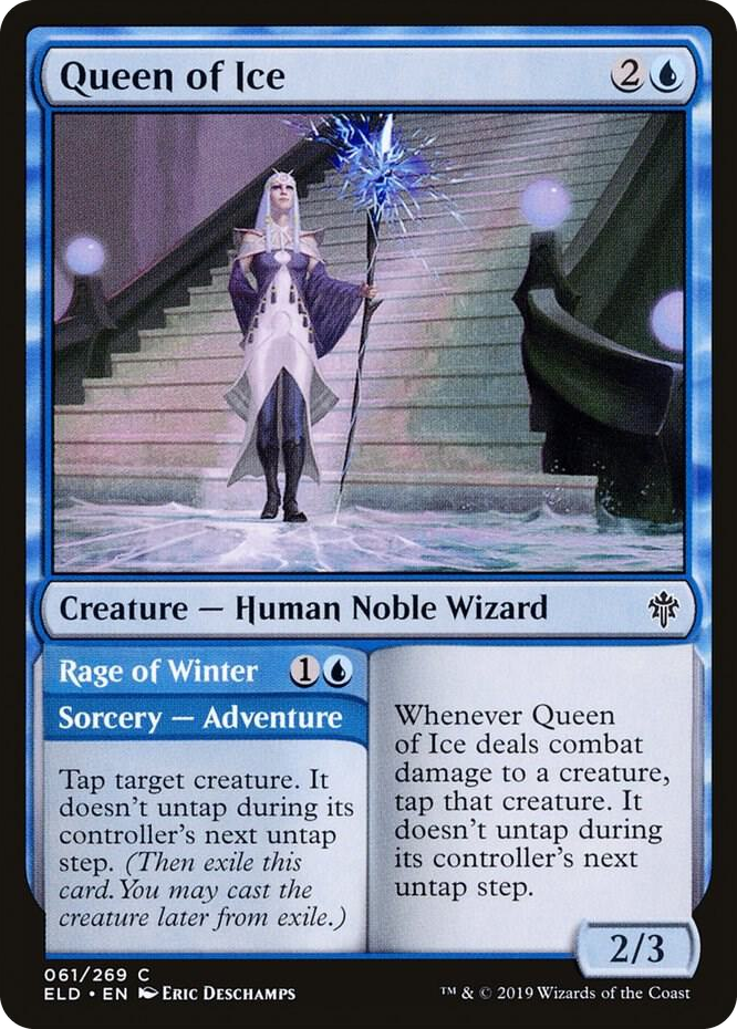 0061 Queen of Ice C Throne of Eldraine