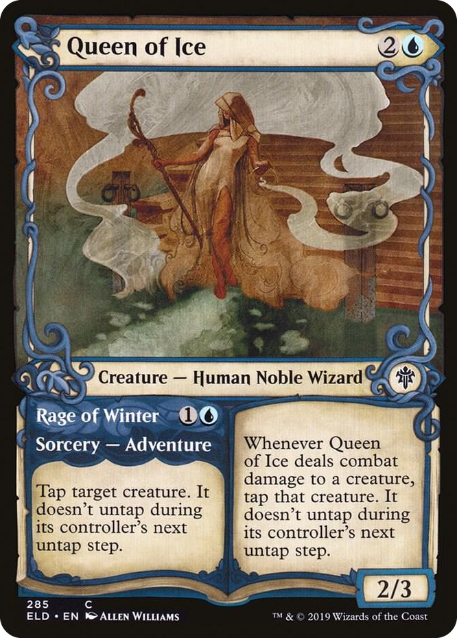 0285 Queen of Ice (Showcase) C Throne of Eldraine