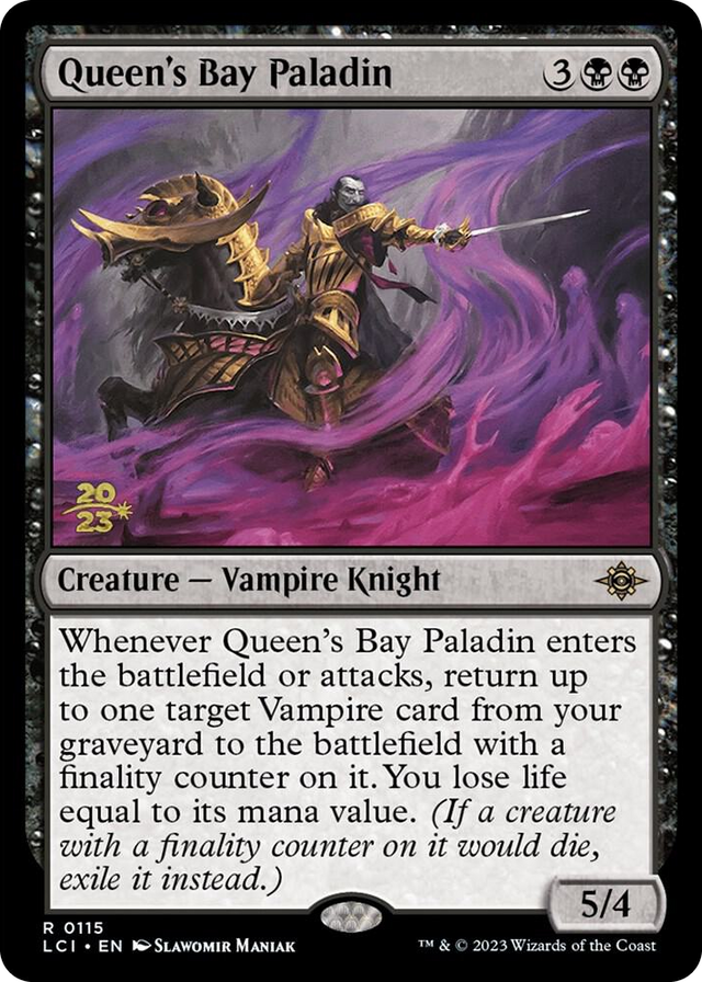 0115 Queen's Bay Paladin R Prerelease Cards
