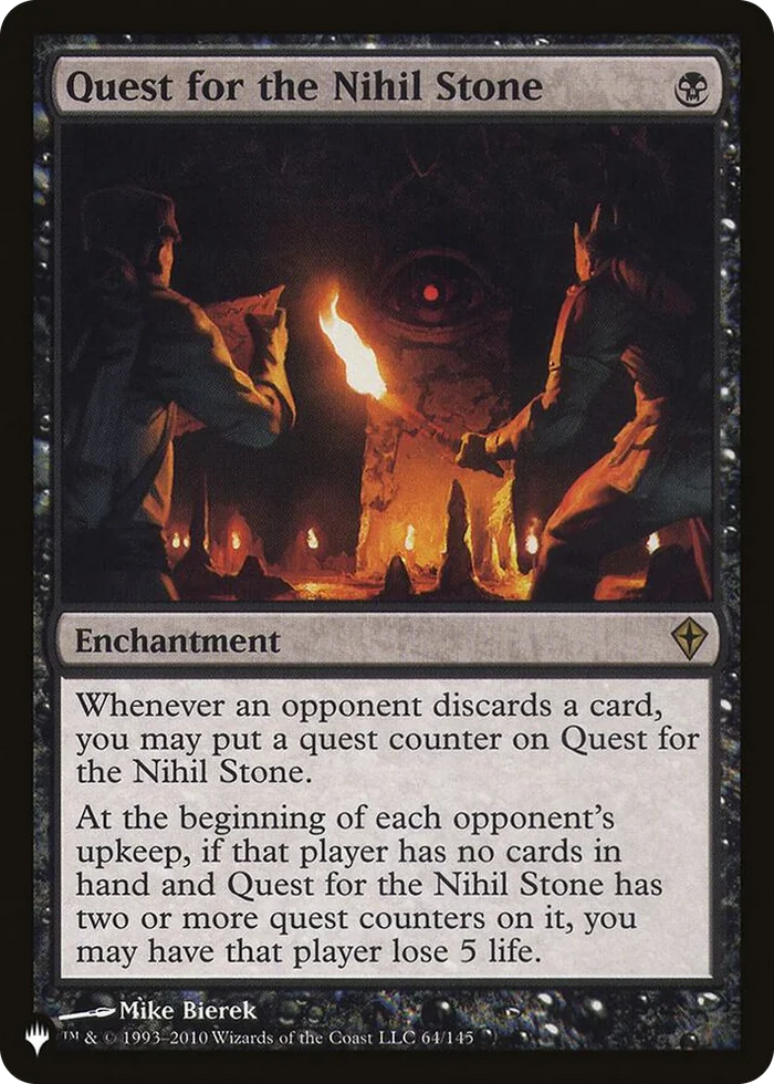 0064 Quest for the Nihil Stone R The List Reprints