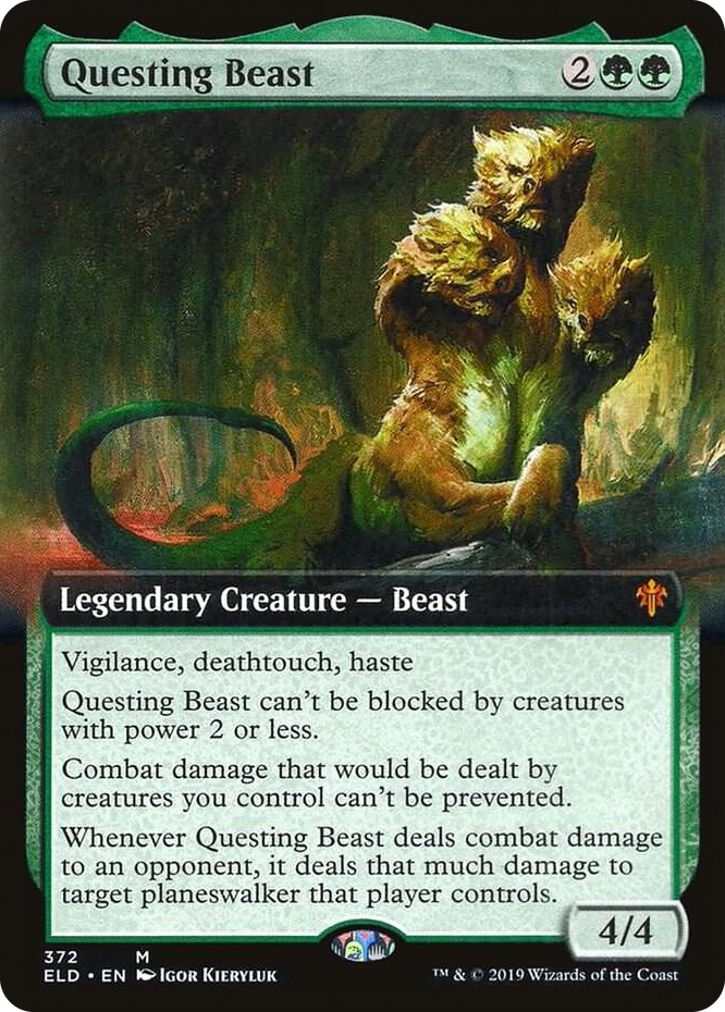 0372 Questing Beast (Extended Art) M Throne of Eldraine