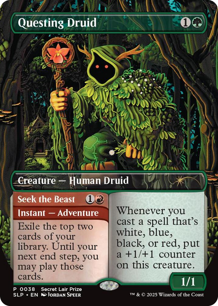 Questing Druid #38 P - Secret Lair Showdown Pokemon card
