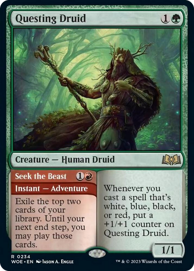 0234 Questing Druid R Wilds of Eldraine