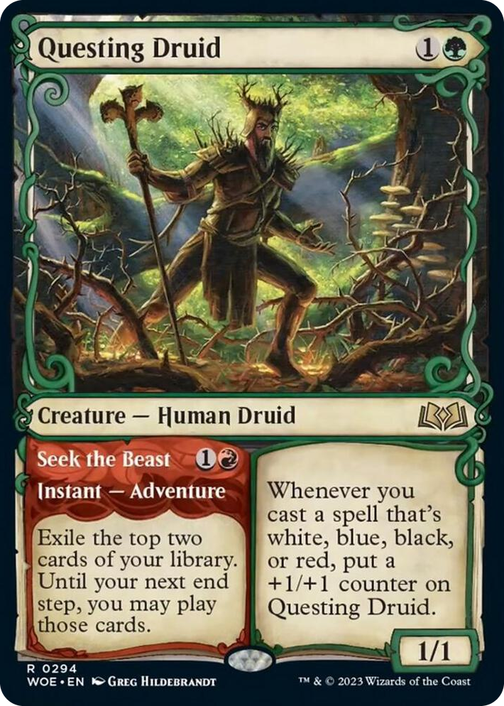 0294 Questing Druid (Showcase) R Wilds of Eldraine