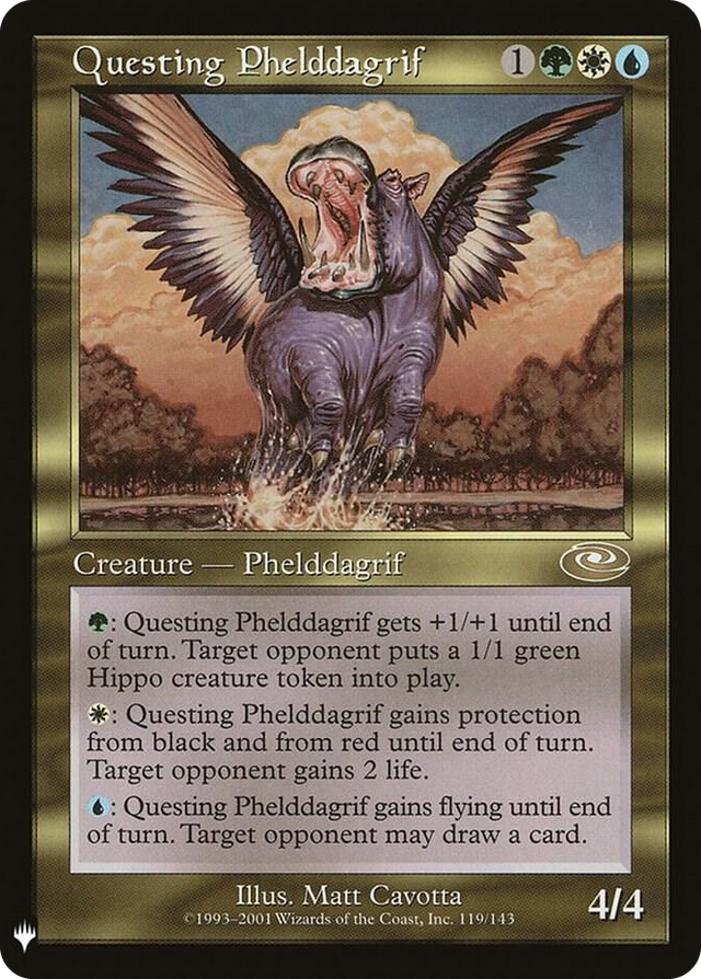 0119 Questing Phelddagrif R The List Reprints