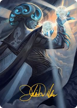 0075 Queza, Augur of Agonies Art Card (Gold-Stamped Signature) S Art Series: Streets of New Capenna