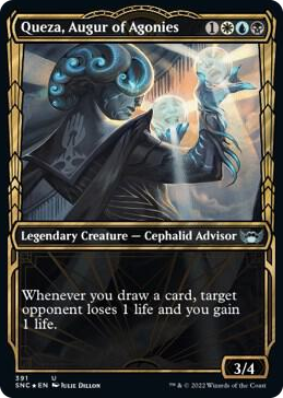 0391 Queza, Augur of Agonies (Gilded Foil) U Streets of New Capenna