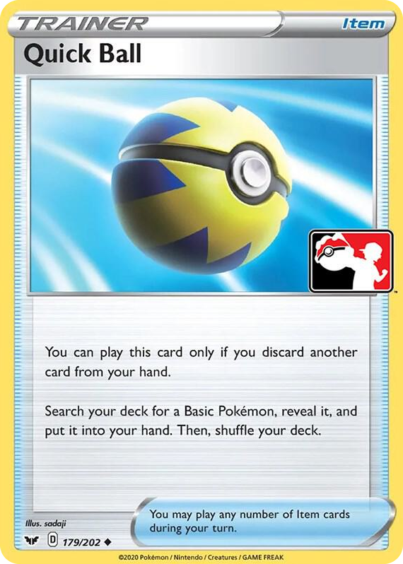 0179 Quick Ball Uncommon Prize Pack Series Cards